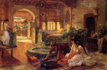 Interior orientalista Frederick Arthur Bridgman Pinturas al óleo